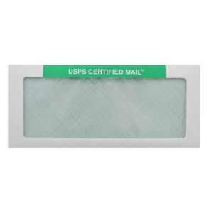 Certified Mail #10 Envelope